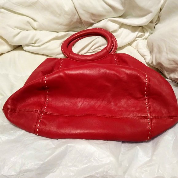 Ann Taylor smooth soft leather tote bag Pink - Picture 10 of 15